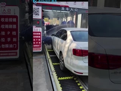 Système de lavage automatique de voiture à double courroie de type tunnel