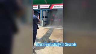 Le client britannique était profondément satisfait de notre machine de lavage de voiture automatique ainsi que de nos autres produits !