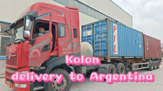 Machine de lavage Kolon Bus&Truck livrée en Argentine, client fidèle et apprécié