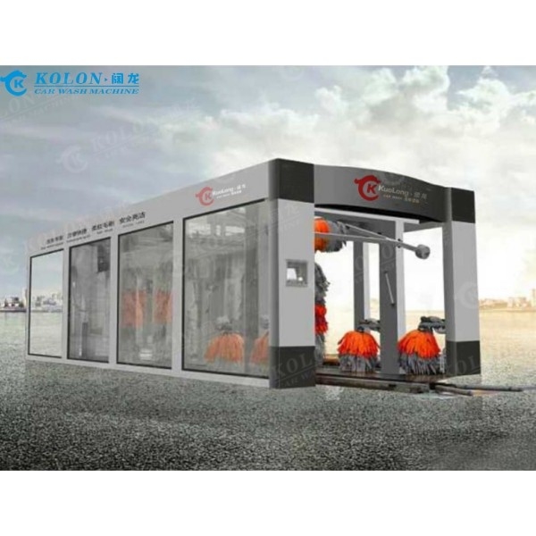 Version mise à jour Tunnel continu type long machine à laver automatique complète pour station-service Nettoyer plus de véhicules