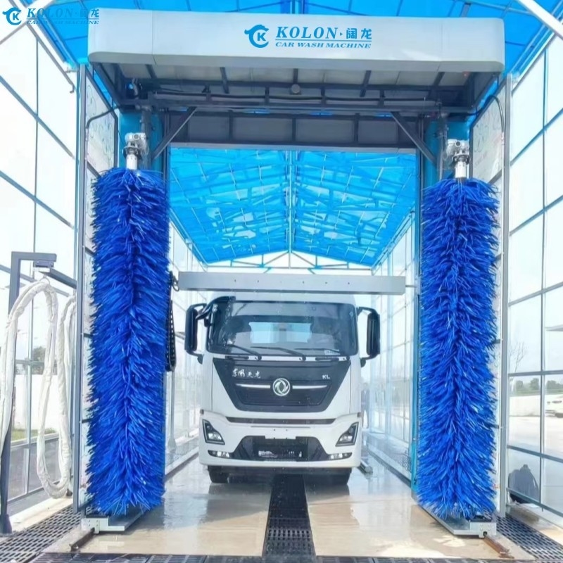 Système de lavage d'autobus électrique économe en eau avec consommation d'eau de 80L/voiture par contrôle PLC