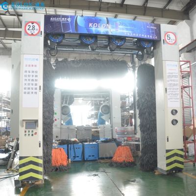 Machine à laver à rouleaux de bus Kolon avec pinceaux souples et système d'eau haute pression pour le nettoyage en profondeur de gros véhicules 5 pinceaux
