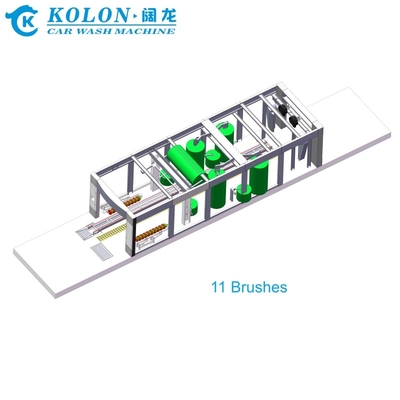 11 Brosses Automatique Tunnel Machine à laver les voitures longueur 14900mm